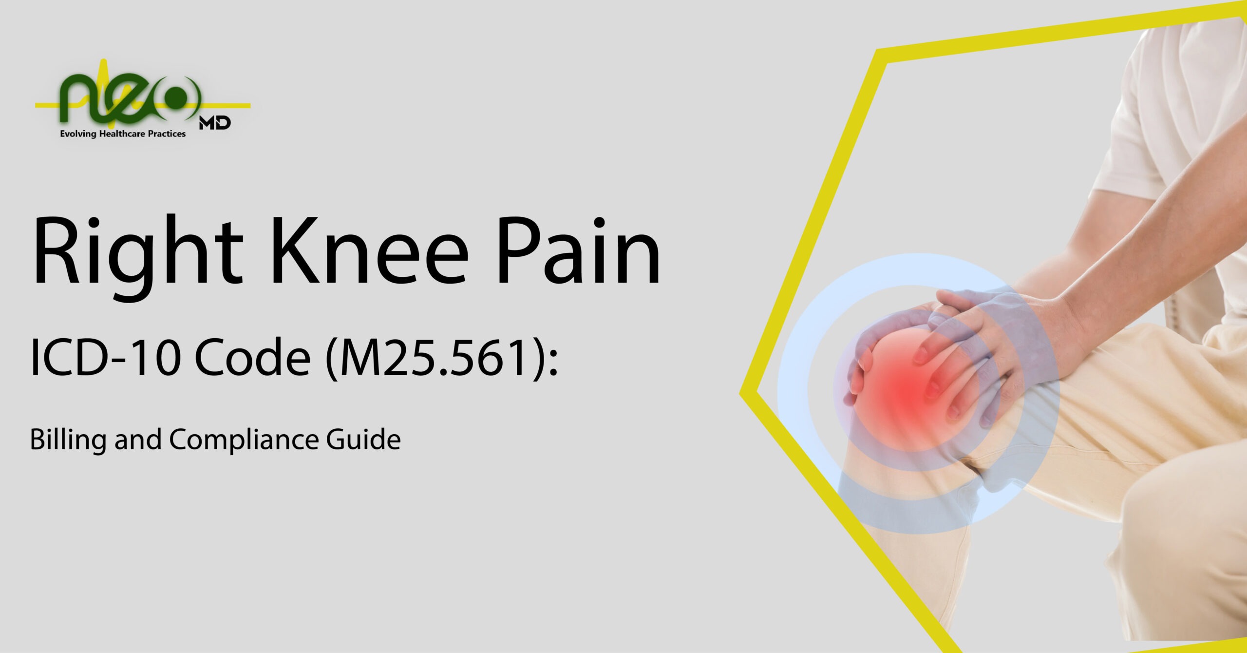 Right knee pain icd 10